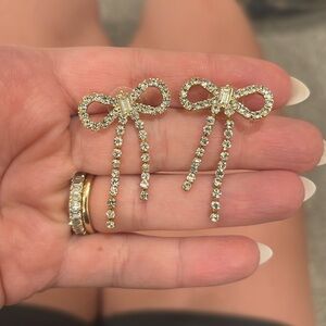 Revolve Bow perfect Holiday Earrings